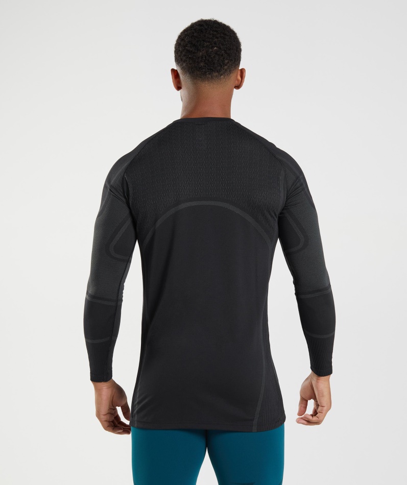 Gymshark 315 Langermet T-skjorte Svart