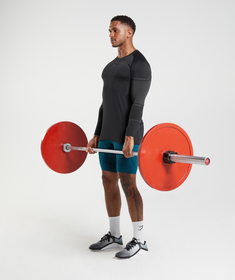 Gymshark 315 Langermet T-skjorte Svart