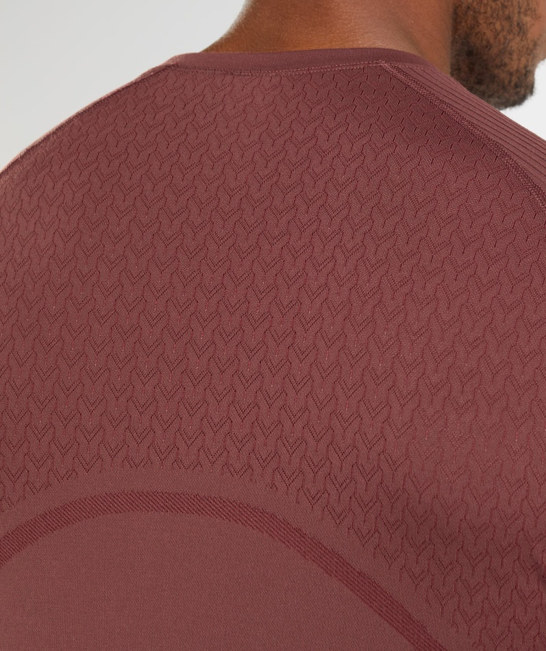 Gymshark 315 Langermet T-skjorte Kirsebærbrun