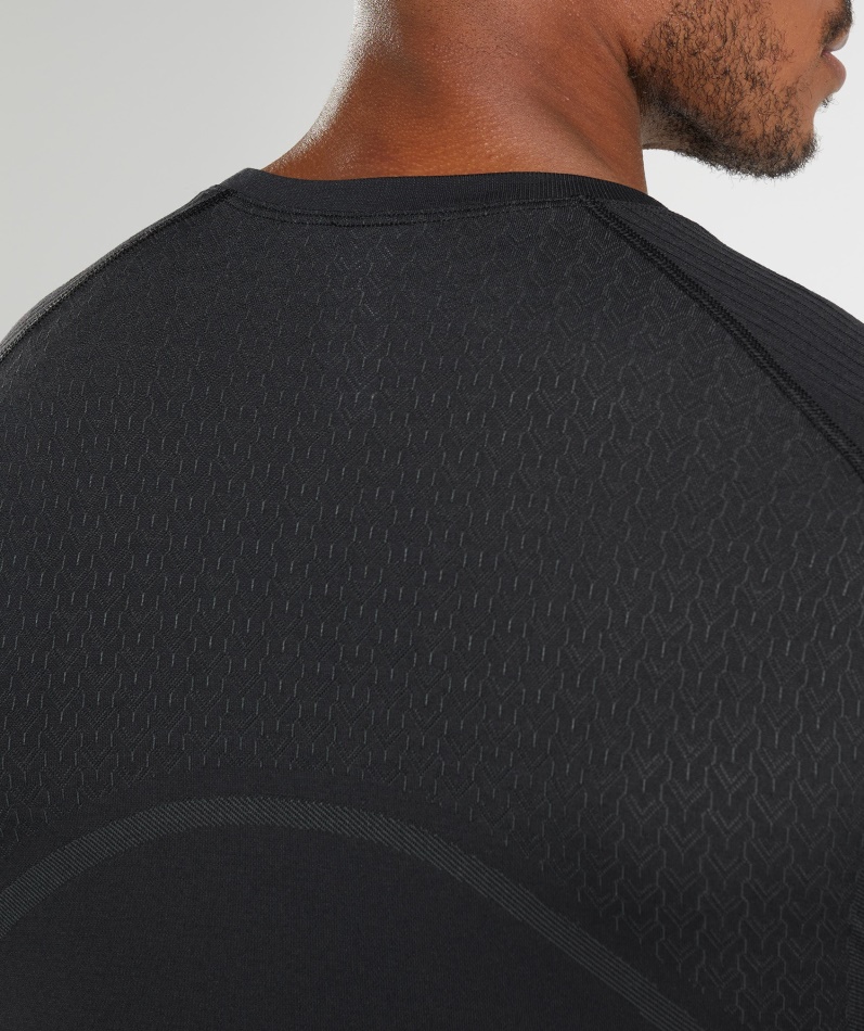 Gymshark 315 Sømløs T-skjorte Svart