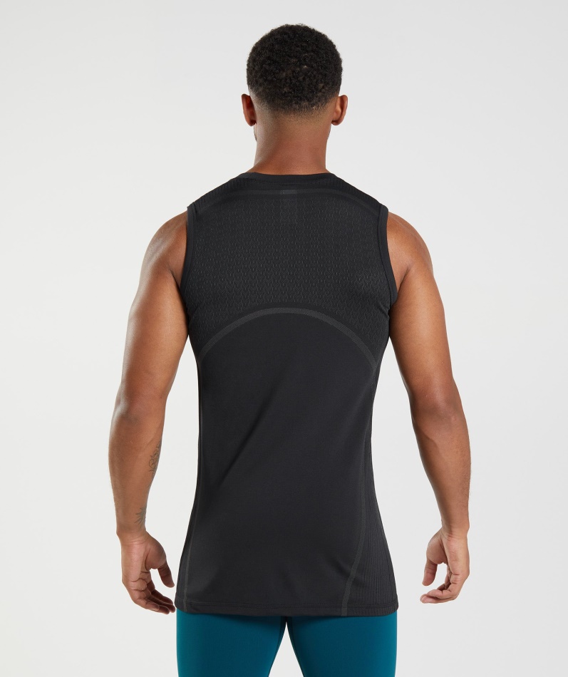 Gymshark 315 Sømløs Tank Sort