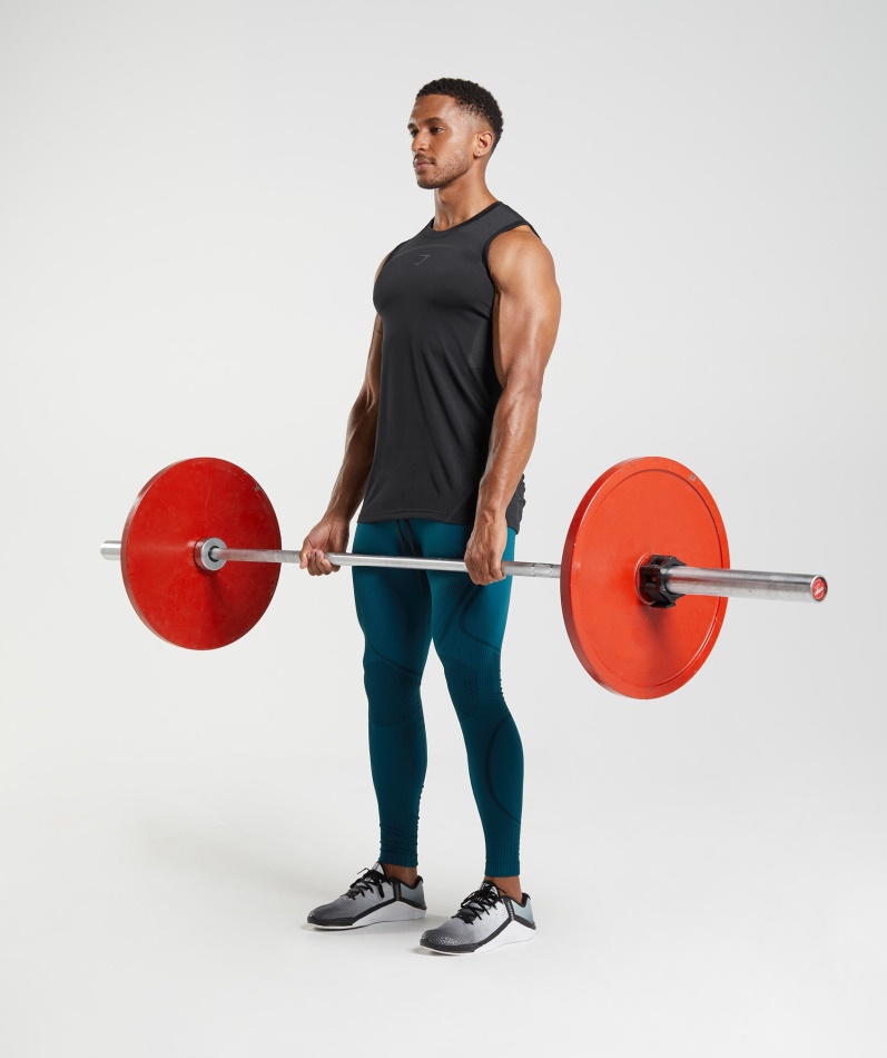 Gymshark 315 Sømløs Tank Sort