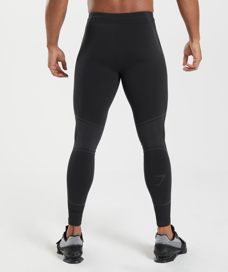 Gymshark 315 Sømløse Tights Svart-kullgrå