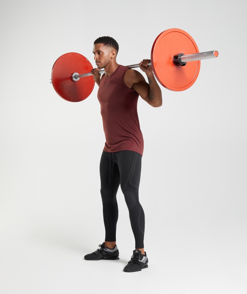 Gymshark 315 Sømløse Tights Svart-kullgrå