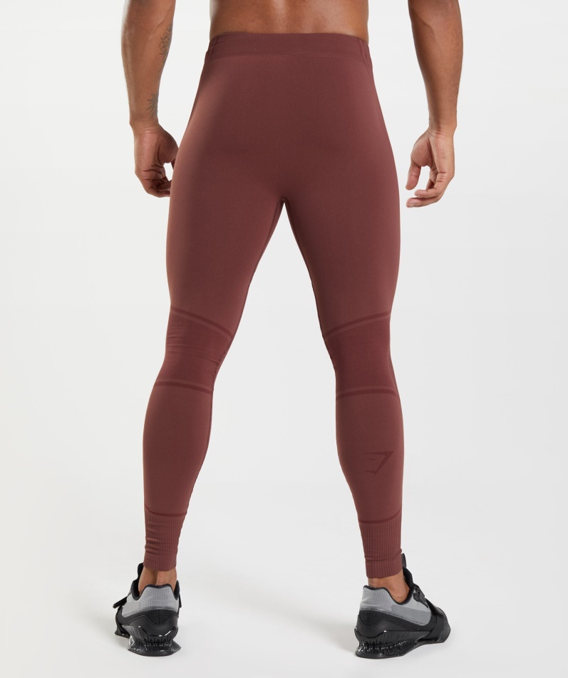 Gymshark 315 Sømløse Tights Kirsebærbrun-atletisk Rødbrun
