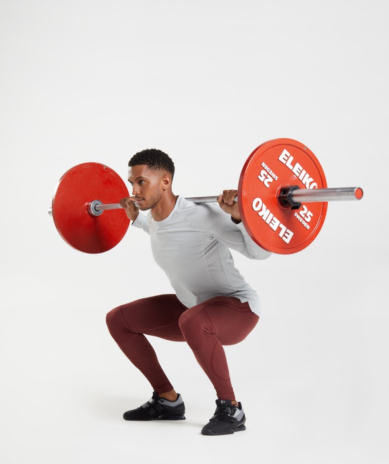 Gymshark 315 Sømløse Tights Kirsebærbrun-atletisk Rødbrun