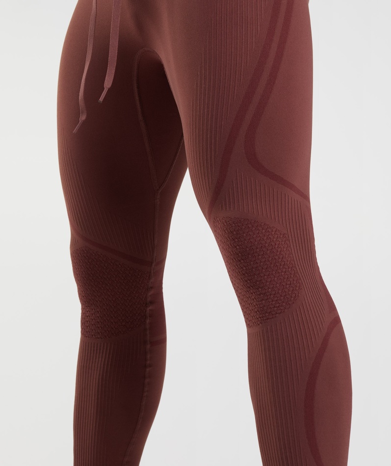 Gymshark 315 Sømløse Tights Kirsebærbrun-atletisk Rødbrun