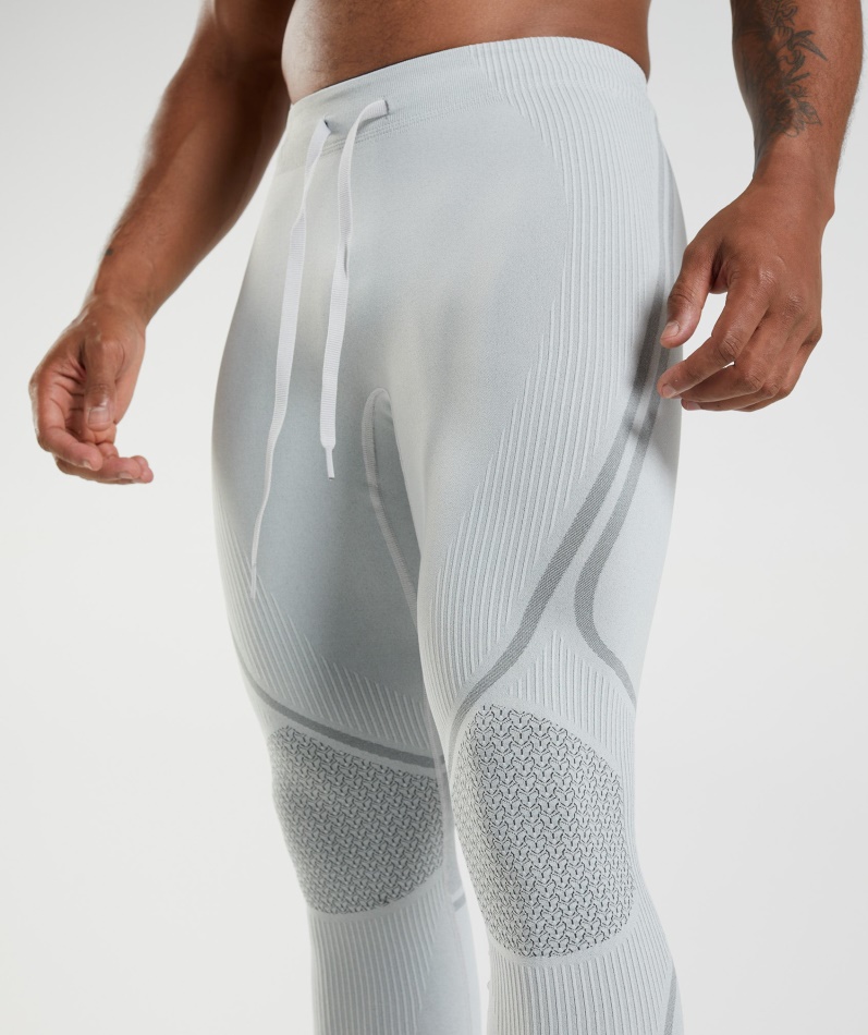Gymshark 315 Sømløse Tights Lys Grå-kullgrå