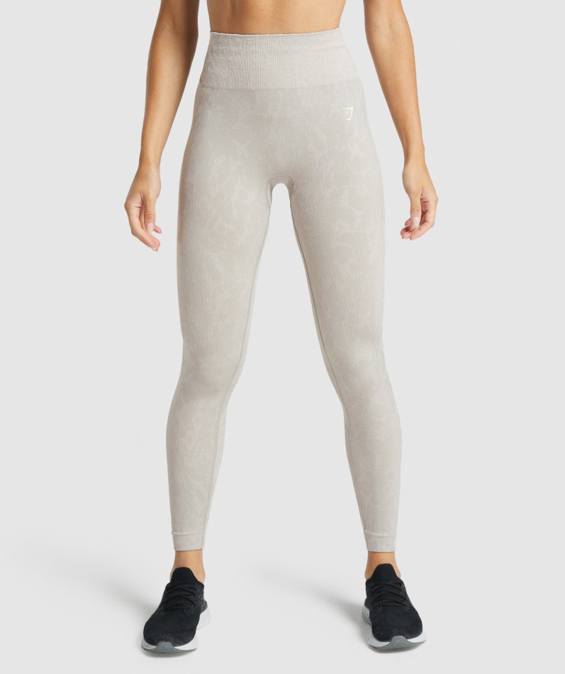 Gymshark Adapt Animal Sømløse Leggings Sommerfuglgrå