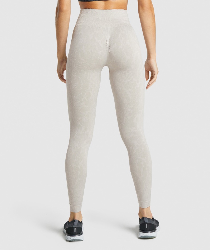 Gymshark Adapt Animal Sømløse Leggings Sommerfuglgrå