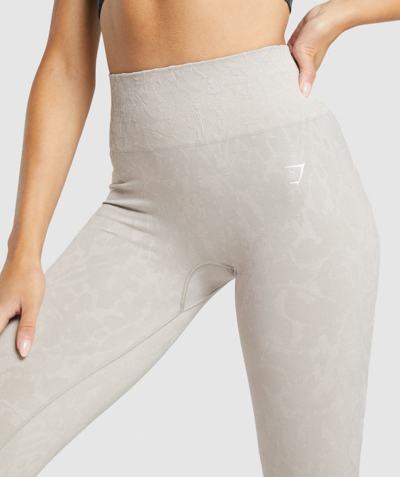 Gymshark Adapt Animal Sømløse Leggings Sommerfuglgrå