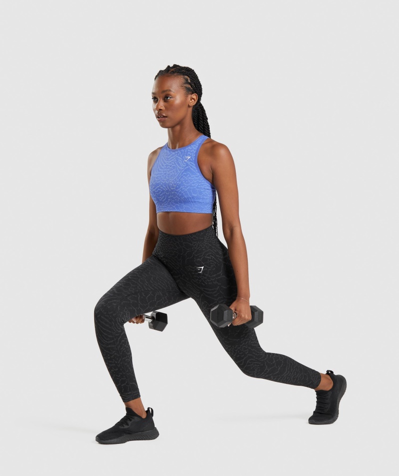 Gymshark Adapt Animal Sømløse Leggings Hybrid-svart