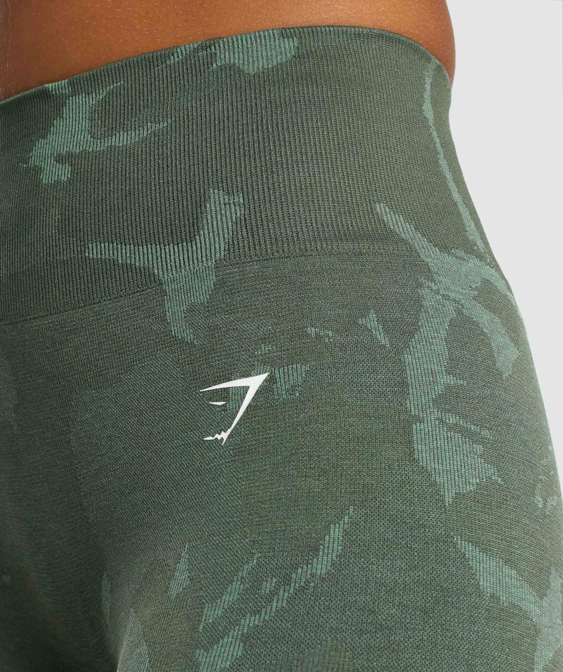 Gymshark Adapt Camo Sømløse Leggings Savanne-grønn