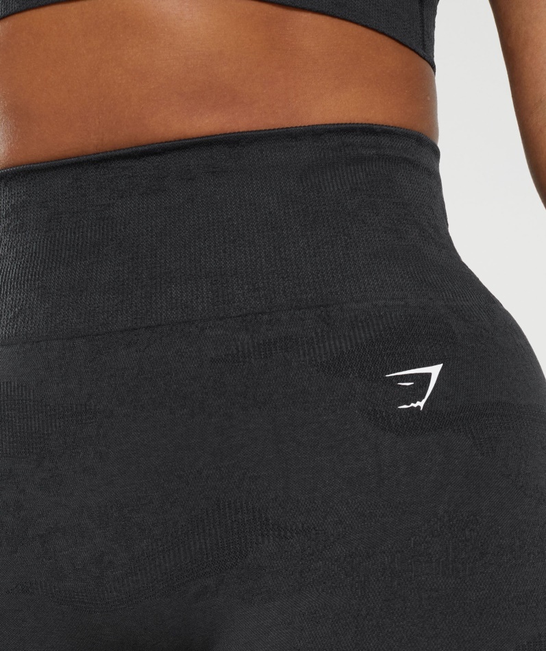 Gymshark Adapt Camo Sømløse Shorts Lava-svart-onyx Grå
