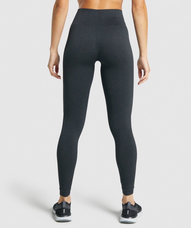 Gymshark Adapt Fleck Sømløse Leggings Mineral-svart