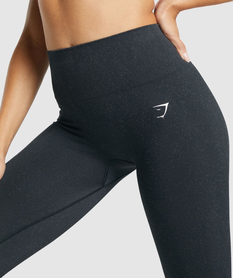Gymshark Adapt Fleck Sømløse Leggings Mineral-svart