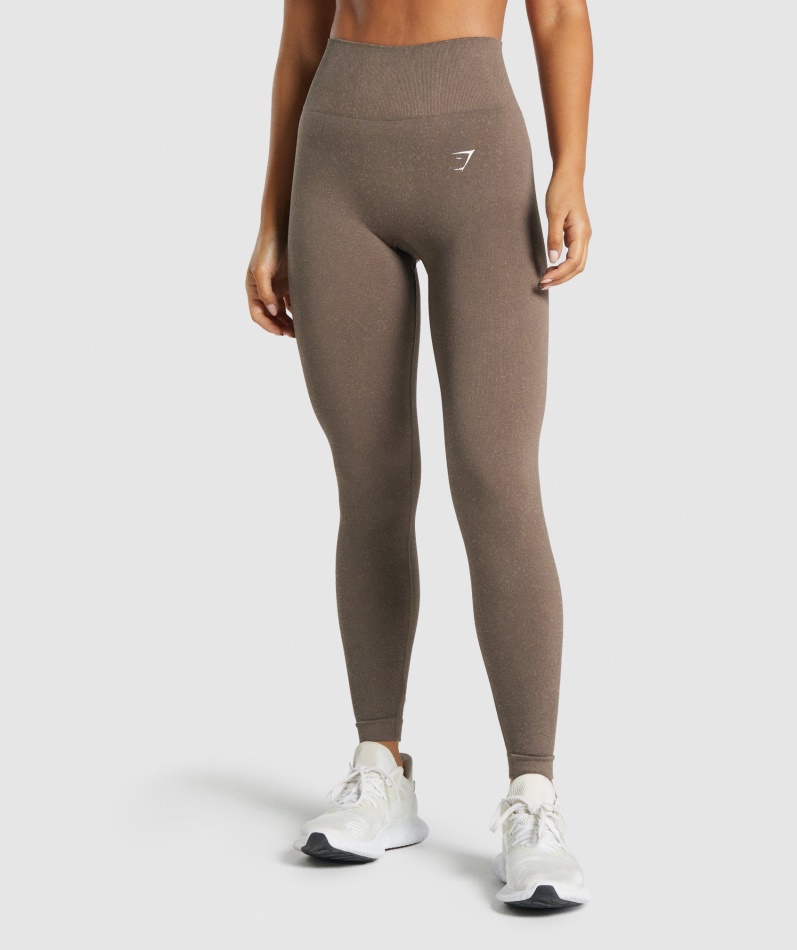 Gymshark Adapt Fleck Sømløse Leggings Mineralbrune