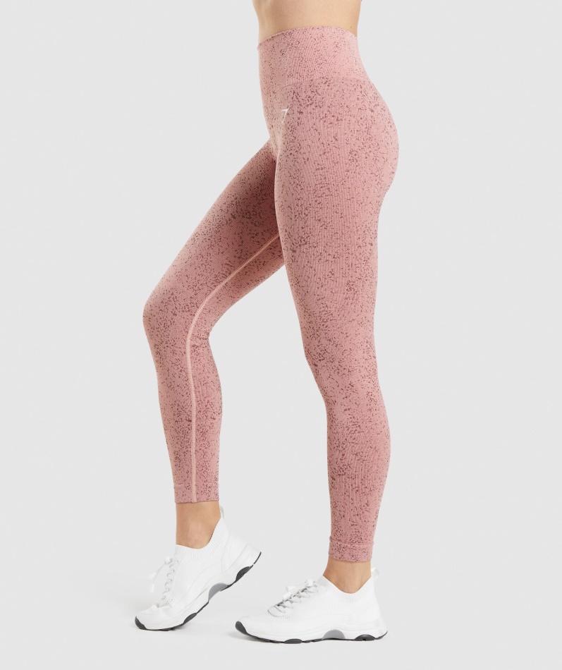 Gymshark Adapt Fleck Sømløse Leggings Mineral-paige Rosa