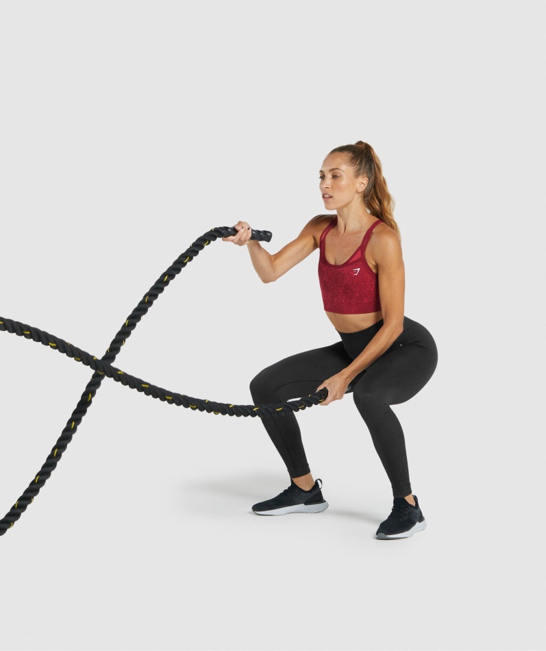 Gymshark Adapt Fleck Sømløs Sports-bh Mineral-burgunder