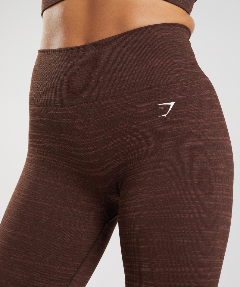 Gymshark Adapt Marl Sømløse Leggings Vlt-arkiv Brun-brun