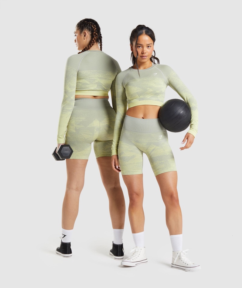 Gymshark Adapt Ombre Crop Top Trekant-taupe Grå