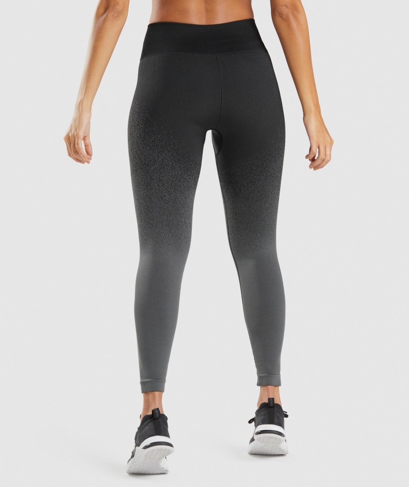 Gymshark Adapt Ombre Sømløse Leggings Svart-grå