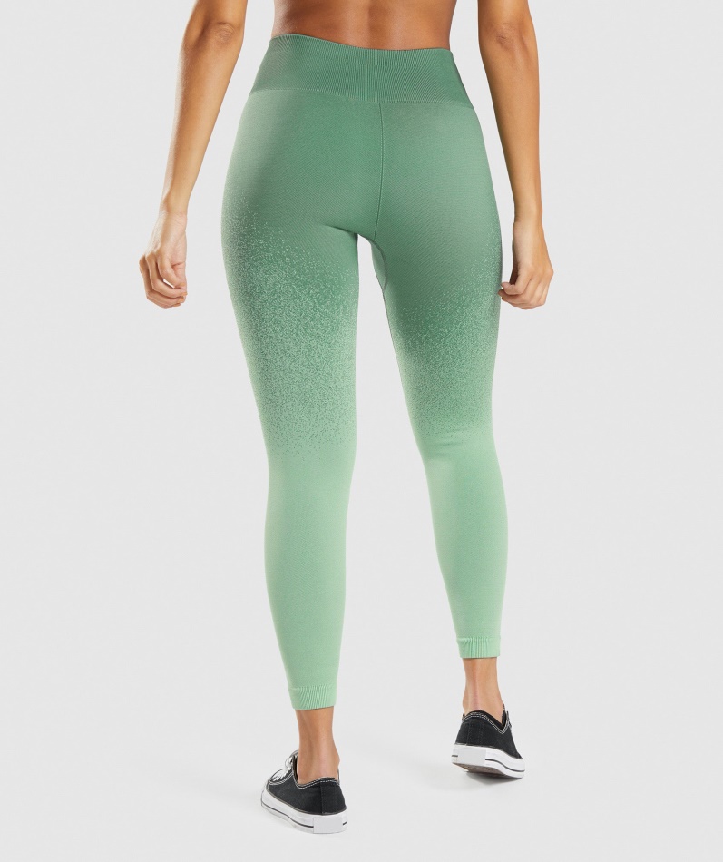 Gymshark Adapt Ombre Sømløse Leggings Grønn-lysegrønn