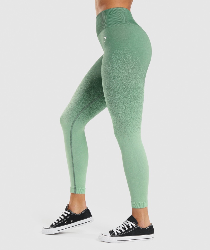 Gymshark Adapt Ombre Sømløse Leggings Grønn-lysegrønn