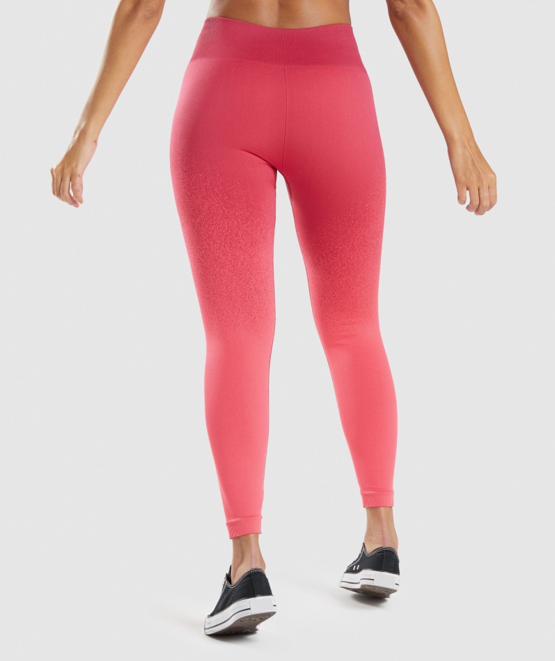 Gymshark Adapt Ombre Sømløse Leggings Rosa-røde