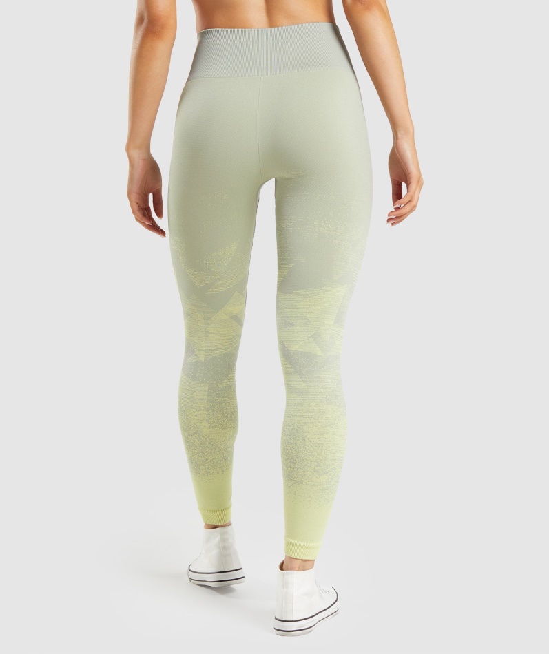 Gymshark Adapt Ombre Sømløse Leggings Triangle- Taupe Grå
