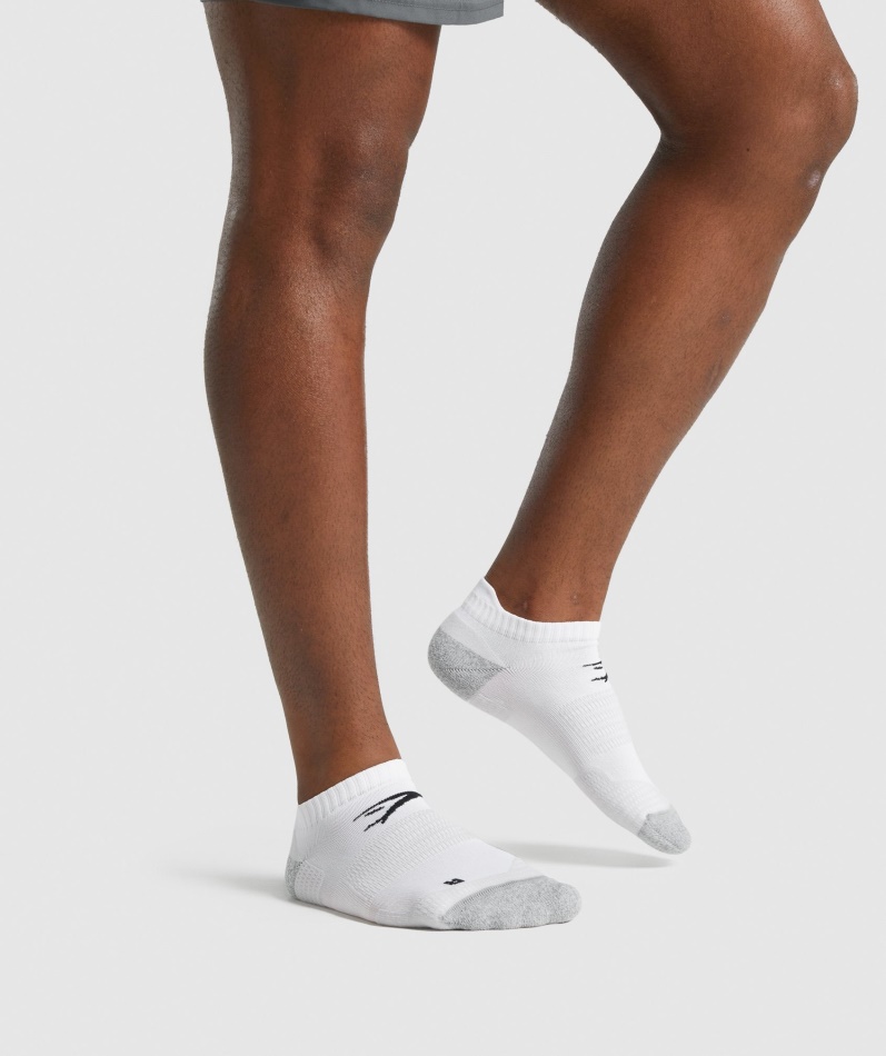 Gymshark Ankel Ytelse Sokker Hvit