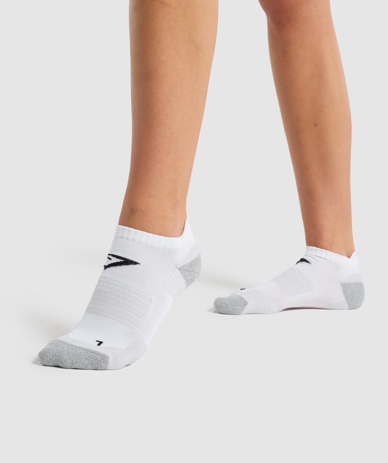Gymshark Ankel Ytelse Sokker Hvit