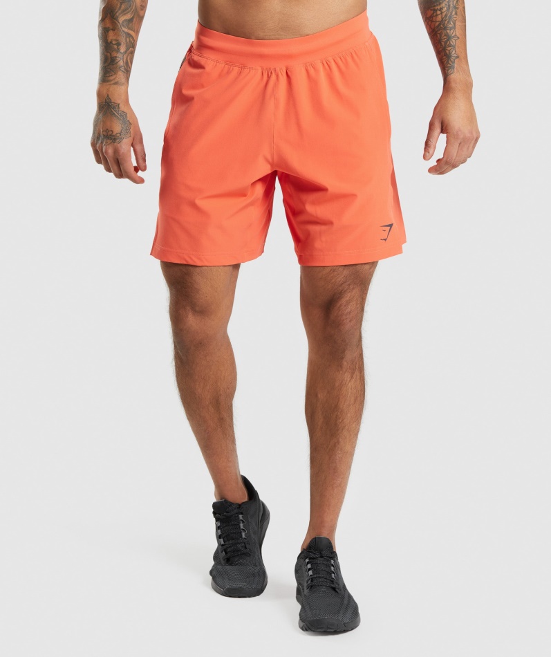 Gymshark Apex 8" Funksjonsshorts Papaya Oransje