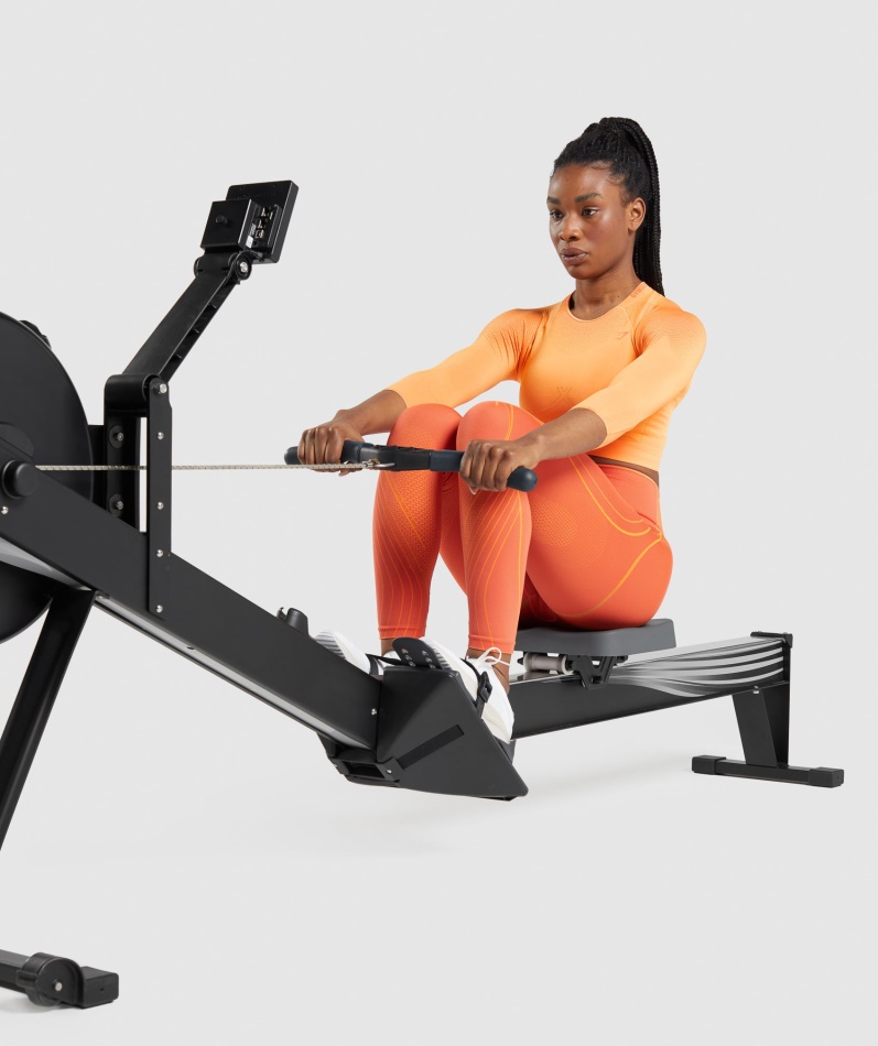 Gymshark Apex Sømløs Crop Top Aprikos Appelsin-papaya Appelsin