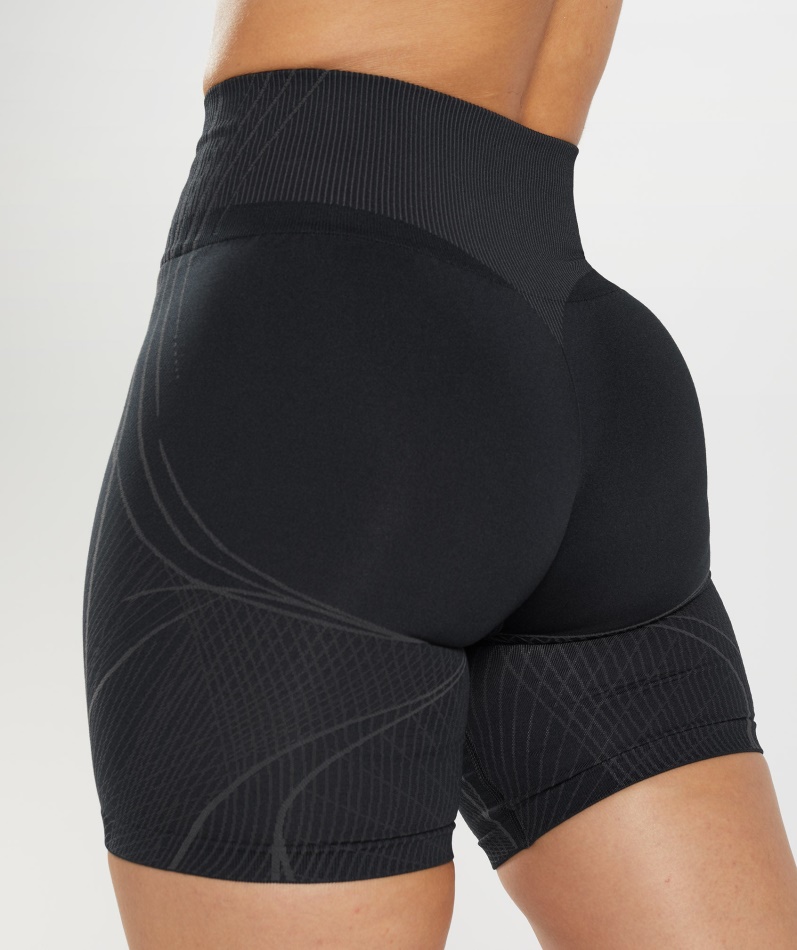 Gymshark Apex Sømløse Shorts Svart-onyx Grå