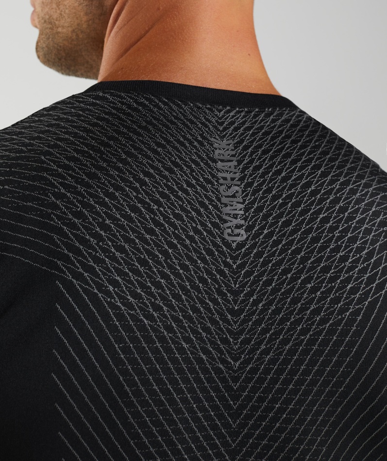 Gymshark Apex Sømløs Tank Svart Silhuettgrå