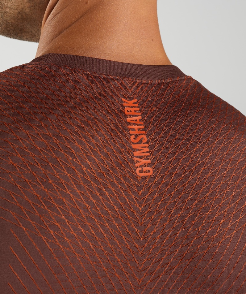 Gymshark Apex Sømløs Tank Kirsebær Brun-pepper Rød