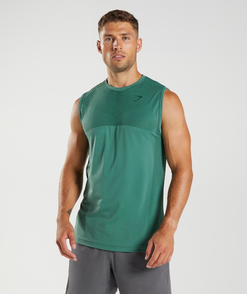 Gymshark Apex Sømløs Tank Hoya Green-woodland Green