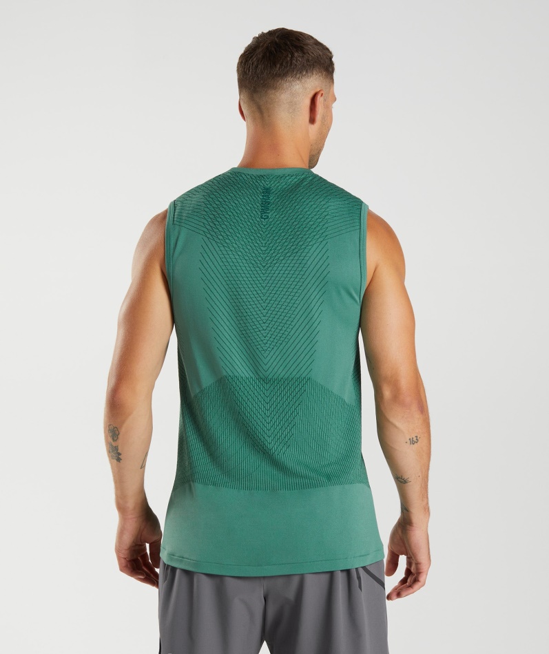Gymshark Apex Sømløs Tank Hoya Green-woodland Green