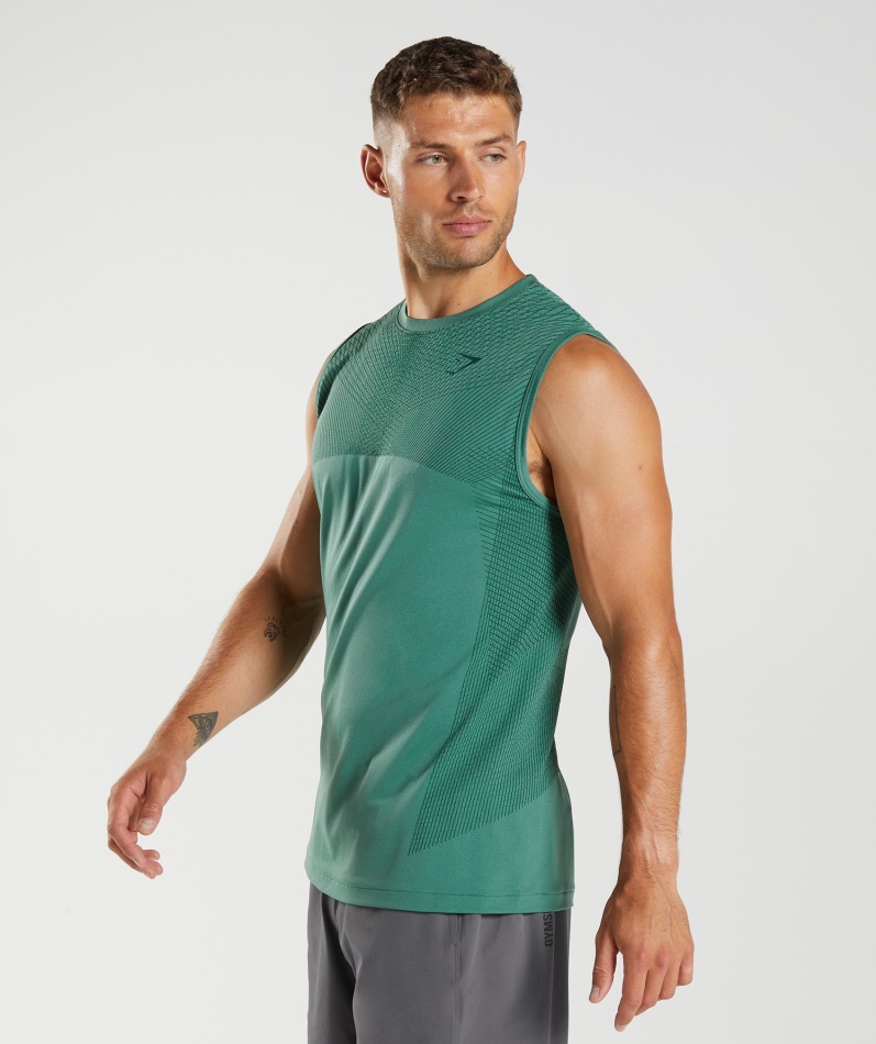 Gymshark Apex Sømløs Tank Hoya Green-woodland Green