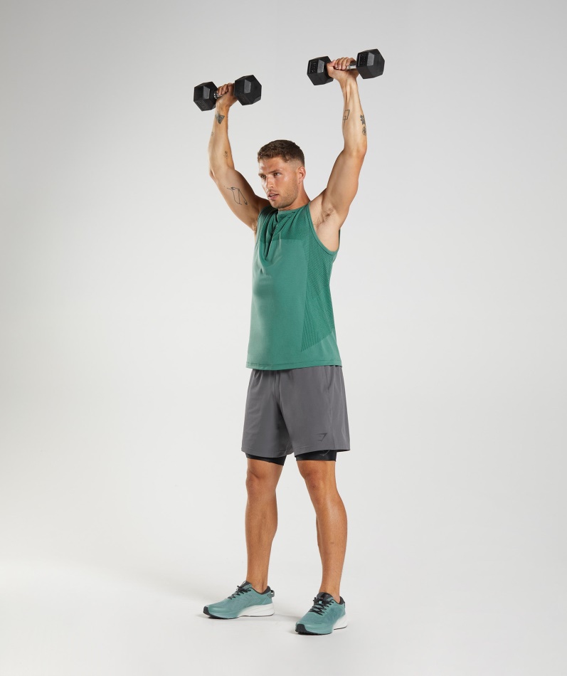 Gymshark Apex Sømløs Tank Hoya Green-woodland Green