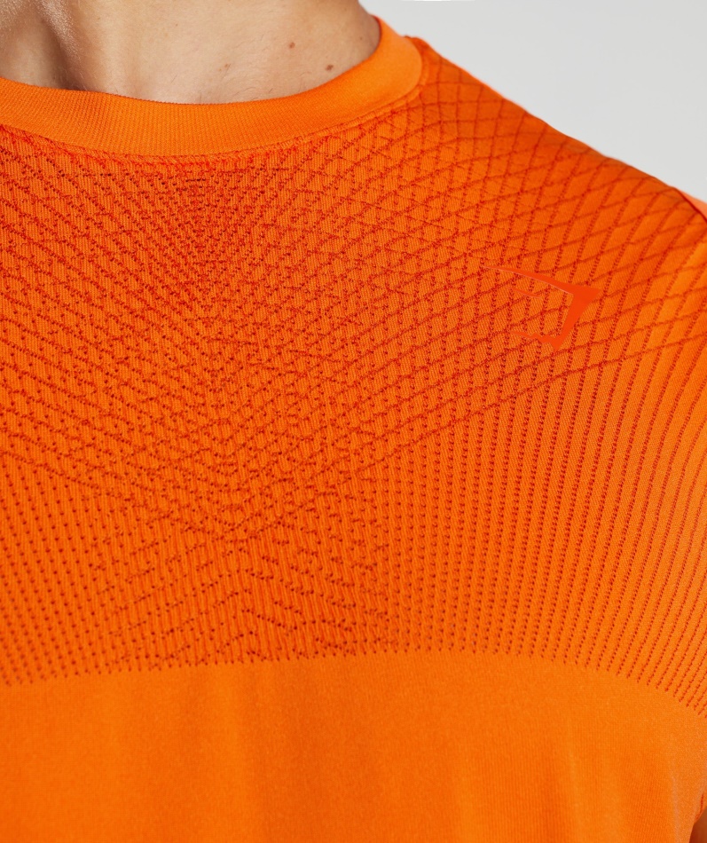 Gymshark Apex Sømløs Tank Zesty Orange-pepper Rød