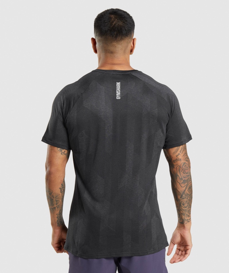 Gymshark Apex T-skjorte Svart-onyx Grå