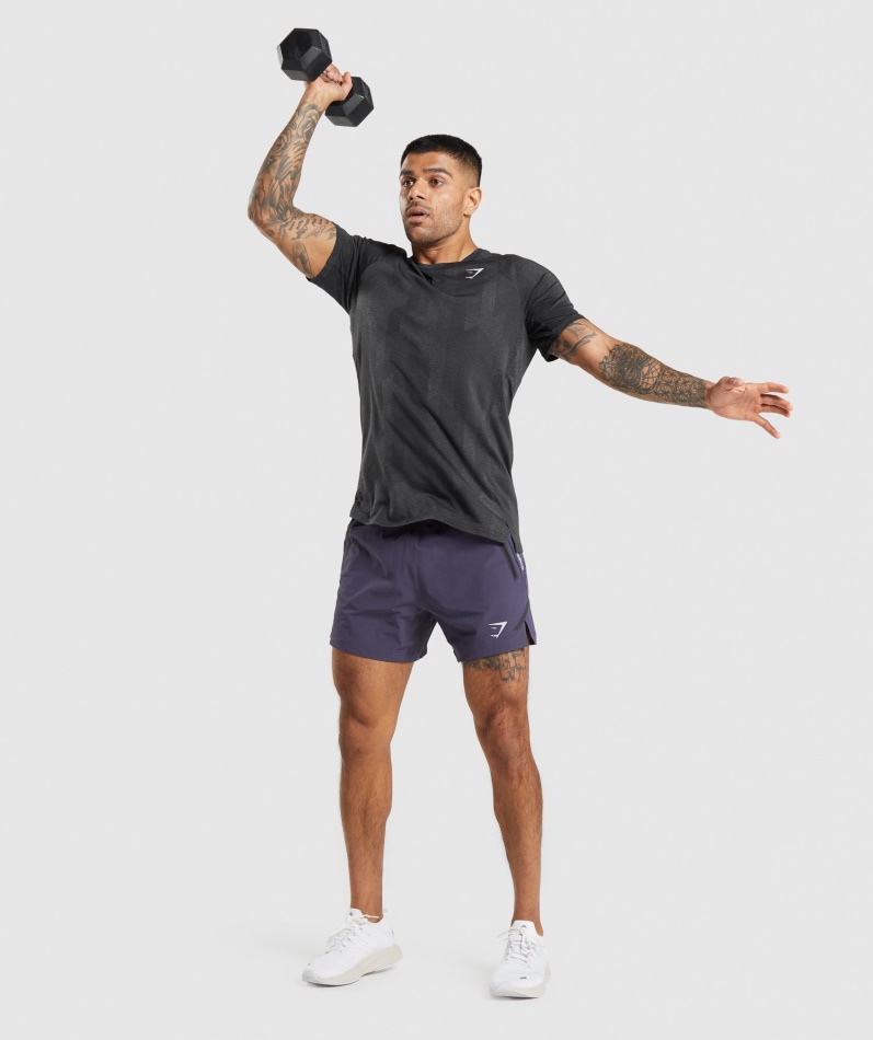 Gymshark Apex T-skjorte Svart-onyx Grå