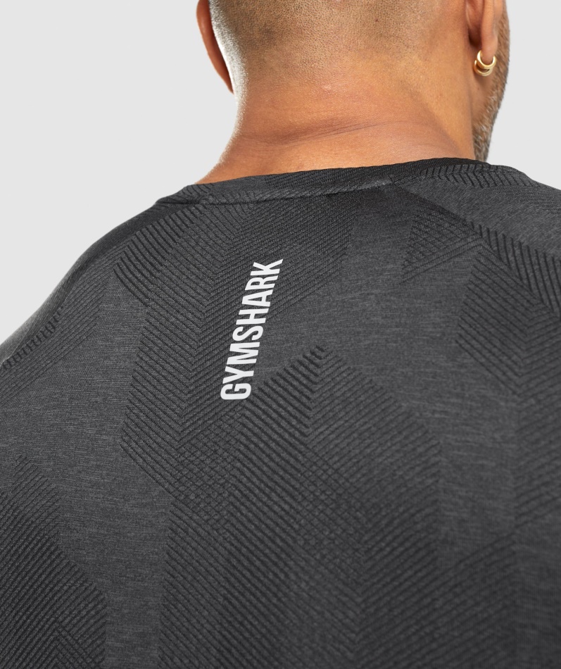 Gymshark Apex T-skjorte Svart-onyx Grå