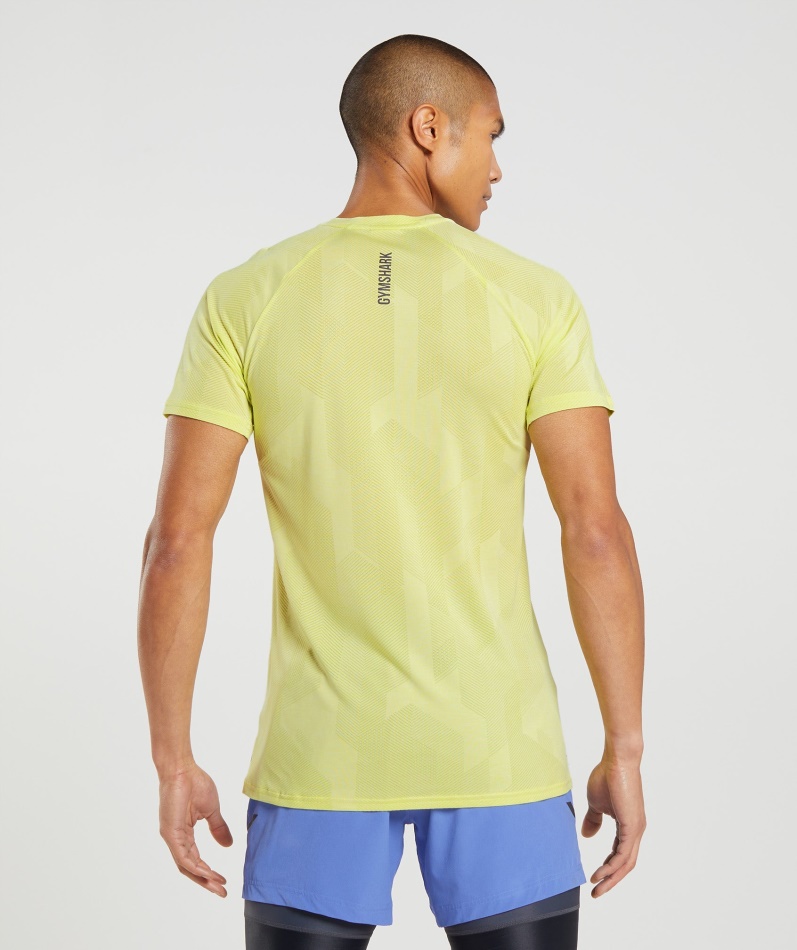Gymshark Apex T-skjorte Firefly Grønn-hvit