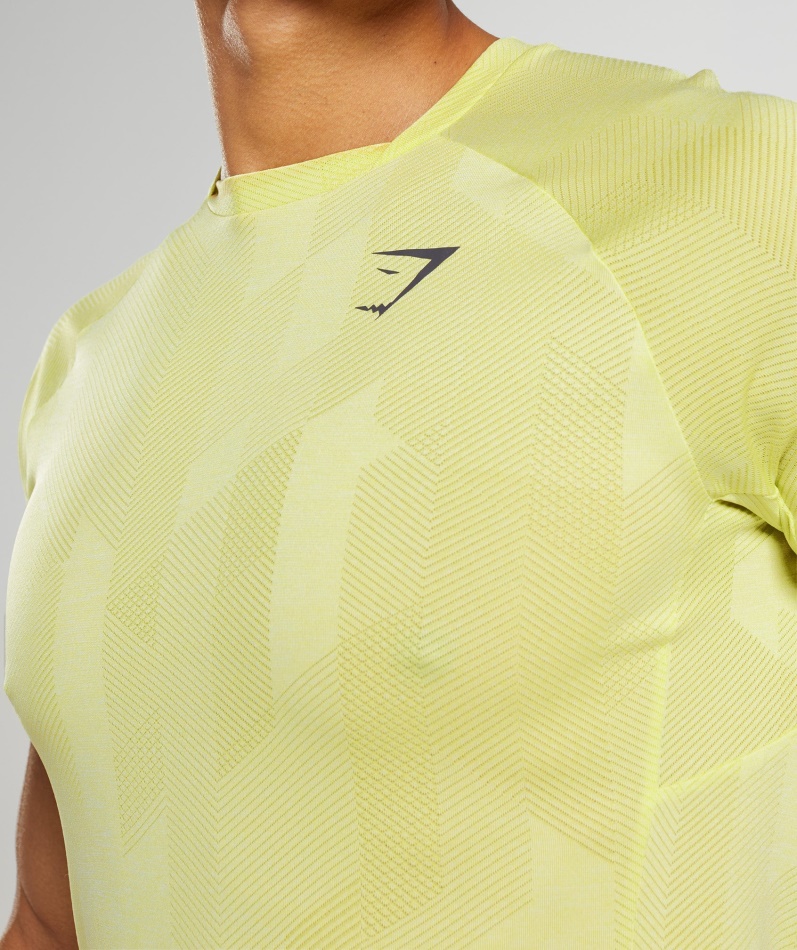 Gymshark Apex T-skjorte Firefly Grønn-hvit