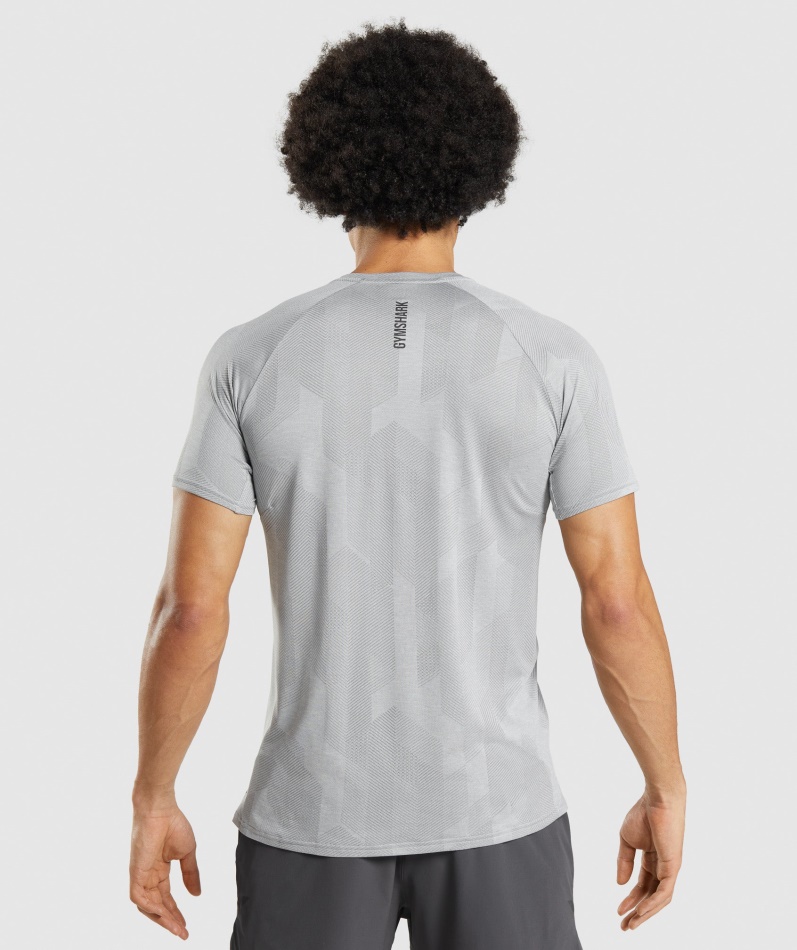 Gymshark Apex T-skjorte Smokey Grå-lys Grå