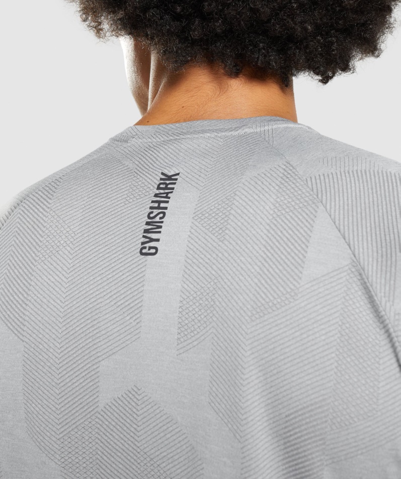 Gymshark Apex T-skjorte Smokey Grå-lys Grå