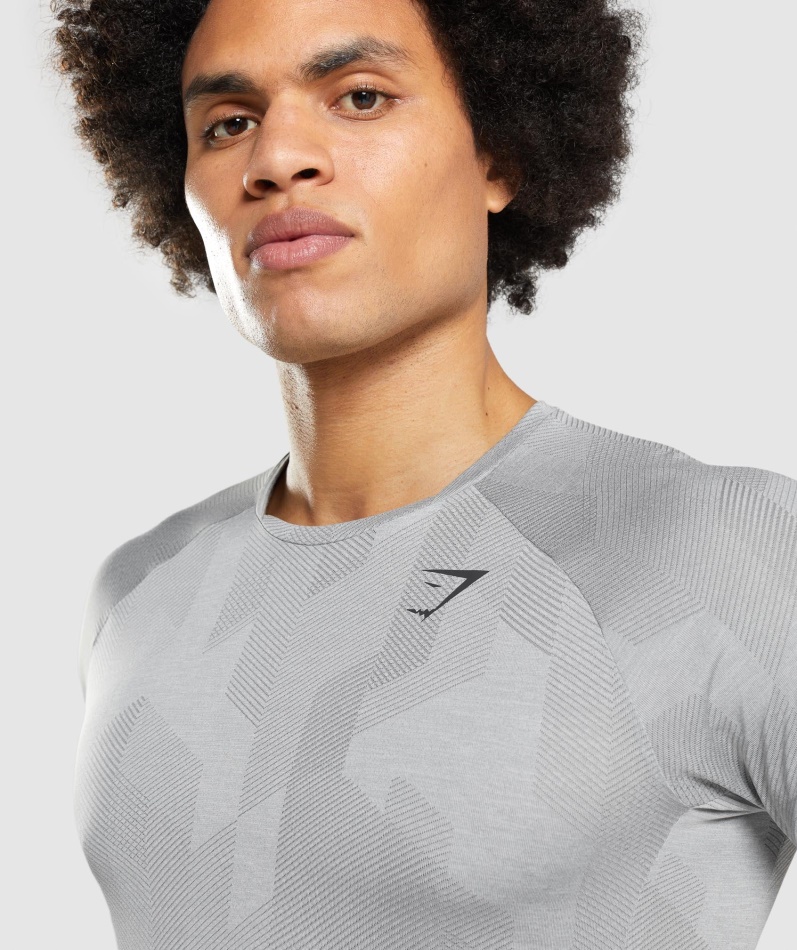 Gymshark Apex T-skjorte Smokey Grå-lys Grå